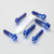 Titanium Top & Bottom Clamp Yoke Pinch Kit DualDrive Blue