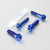 Titanium Top & Bottom Clamp Yoke Pinch Kit DualDrive Blue