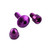 Aluminium Reservoir Mount Bolt Kit Front Brake Purple