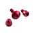 Aluminium Reservoir Mount Bolt Kit Front Brake Red