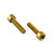 Aluminium Water Bottle Cage Bolts M5x(0.80mm)x20mm Parallel Head Socket Cap Pack x2 Gold