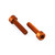 Aluminium Water Bottle Cage Bolts M5x(0.80mm)x20mm Parallel Head Socket Cap Pack x2 Orange