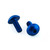 Aluminium Water Bottle Cage Bolts M5x(0.80mm)x20mm Dome Head Pack x2 Blue