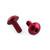 Aluminium Water Bottle Cage Bolts M5x(0.80mm)x20mm Dome Head Pack x2 Red