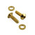 Stainless Steel Cycle Caliper Kit M6x(1.00)x20mm Dome Head (12mm O/D) Bolt & Washers Gold