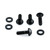 Stainless Steel Cycle Caliper Kit M6x(1.00)x20mm Dome Head (12mm O/D) Bolt & Washers Black