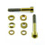 Titanium Cycle Caliper Kit M6x45mm / M6x40 Parallel Socket Cap Bolts, Washers & Cone Washers Gold