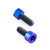 Titanium Crank Arm Pinch Bolts M5x(0.80mm)x15mm Parallel Socket Cap - Pack x2 Purple Haze