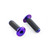 Titanium Water Bottle Cage Bolts M5x(0.80mm)x16mm Dome Head XS Flat Pack x2 Purple Haze