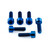Titanium Stem Bolt Kit M5x(0.80mm)x16mm Parallel Socket Cap Blue