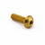 Aluminium Dome Head Bolt M6x(1.00mm)x20mm (12mm O/D) Gold