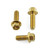 Stainless Steel ABS Sensor Mount Bolts Front & Rear Gold