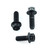 Stainless Steel ABS Sensor Mount Bolts Front & Rear Race Spec Black