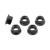 Titanium Sprocket Nut M10x(1.25mm) XS Pack x5 Black