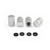 Aluminium Valve Dust Cap Pack x4 Silver