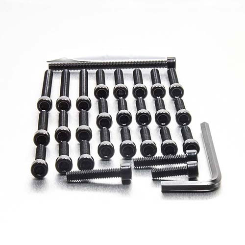 Aluminium Engine Kit Honda VT250 Black