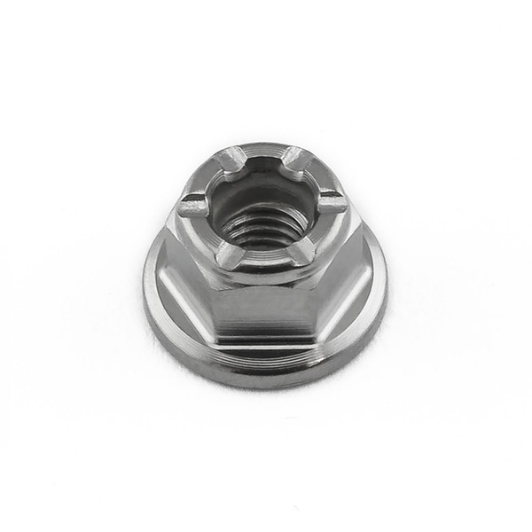 Titanium Flanged Nylon Nut M4x(0.70mm)