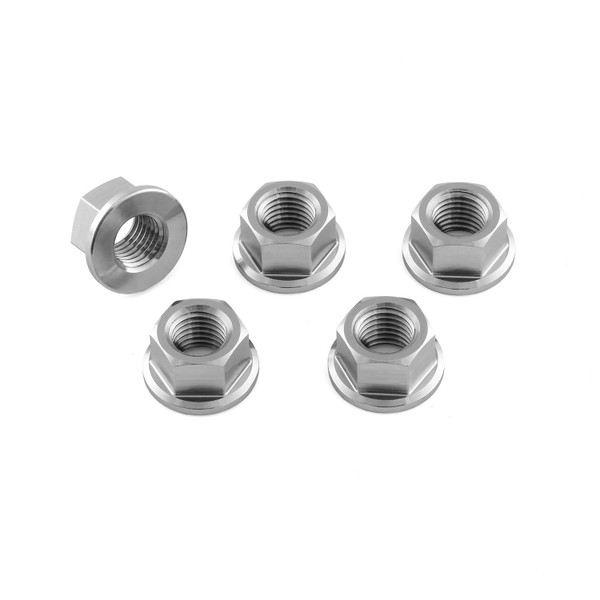 Titanium Sprocket Nuts M10x(1.25mm) Pack x5