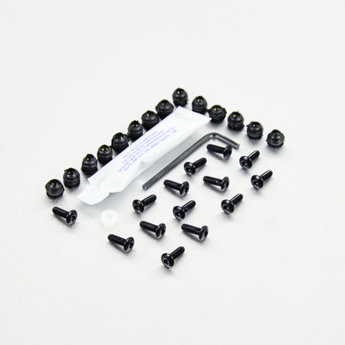 Aluminium Screen Kit (4mm Italian Bikes) 14 Bolt Black