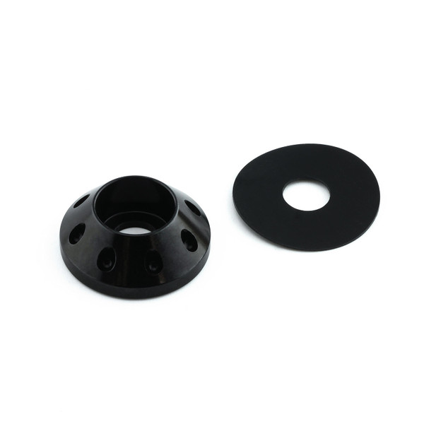 Aluminium Cone Washer M8 (26mm O/D) Black