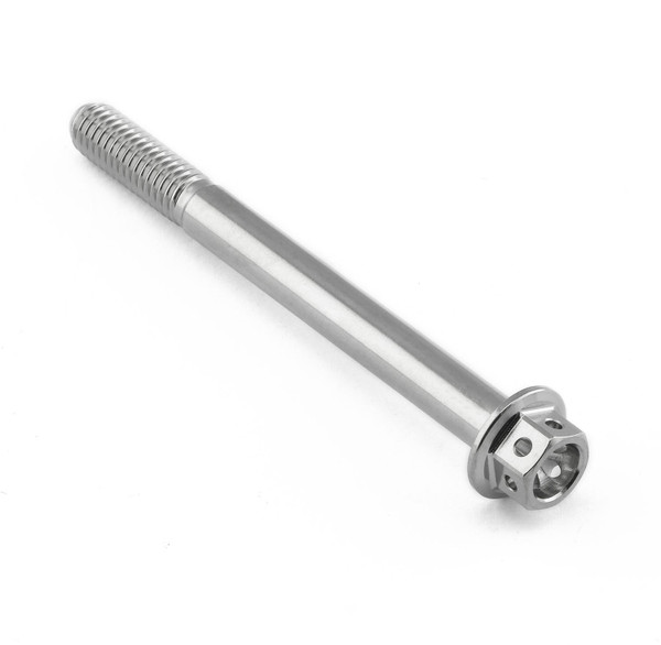 Stainless Steel Flanged Hex Head Bolt M6x(1.00mm)x65mm Race Spec