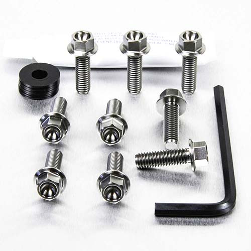 Titanium Mudguard & Hugger Bolt Kit Hex Head