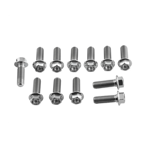 Stainless Steel Disc Bolt Flanged Hex M8x25mm Pack x12