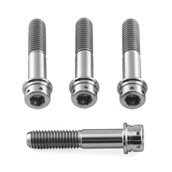 Titanium Front Brake Caliper Mount Bolt Kit Flanged Socket Cap Race Spec