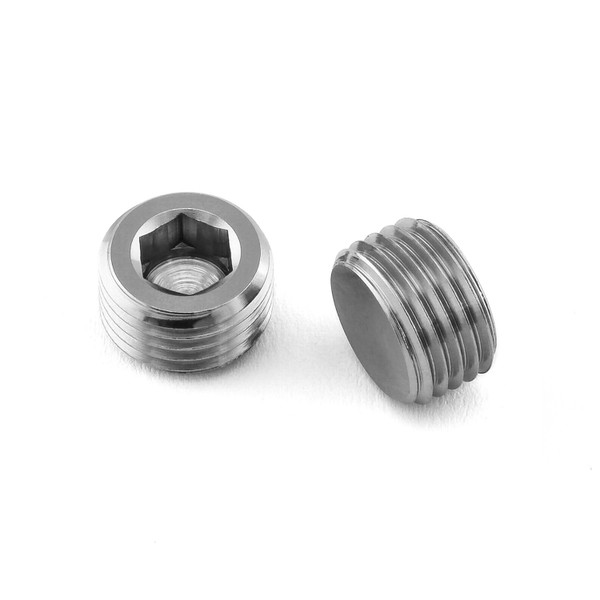 Titanium Caliper Pin Grubscrew M10x(1.00mm) Pack x2 Front