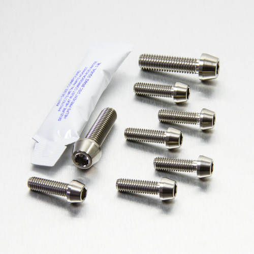 Titanium Top & Bottom Clamp Yoke Pinch Kit