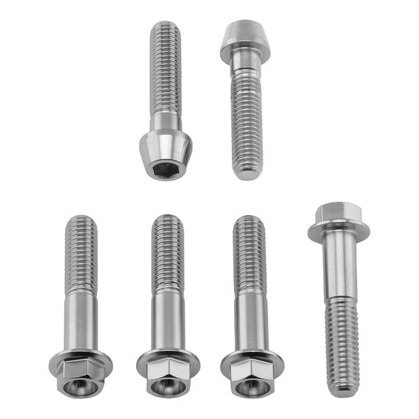 Titanium Top & Bottom Clamp Yoke Pinch Kit