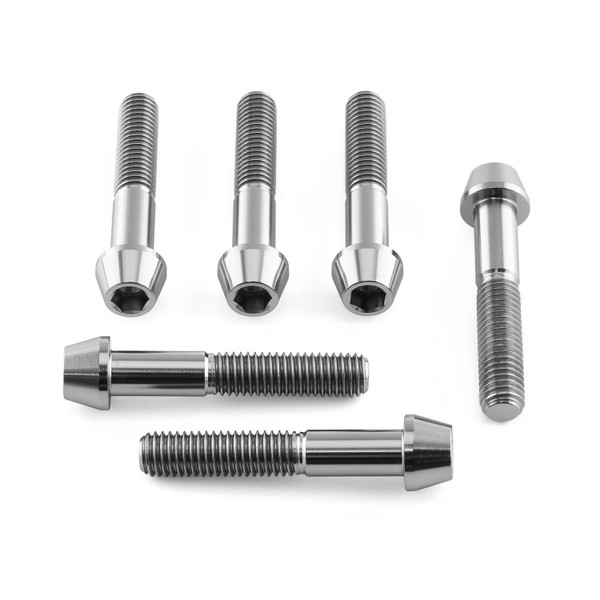 Titanium Top & Bottom Clamp Yoke Pinch Mount Bolt Kit