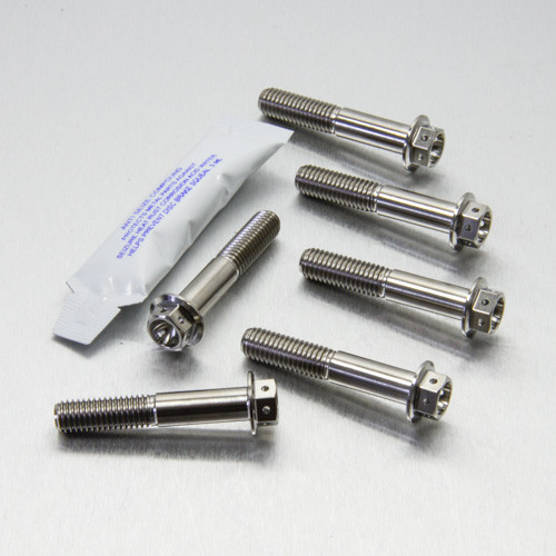 Titanium Top & Bottom Clamp Yoke Pinch Kit Race Spec