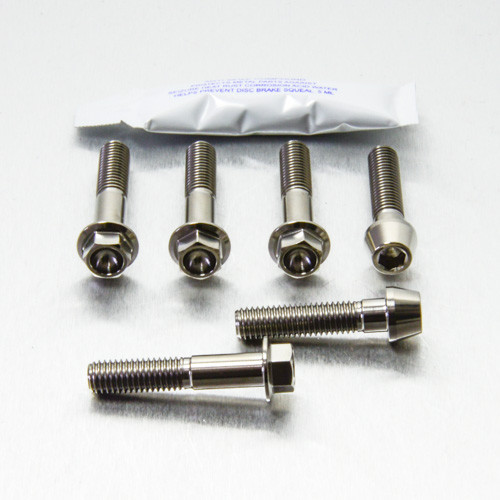 Titanium Top & Bottom Clamp Yoke Pinch Kit