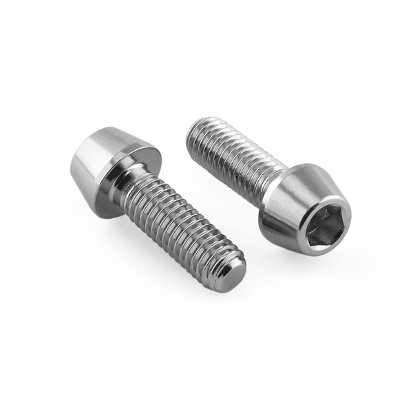Stainless Steel Bottle Cage Kit M5x(0.80mm)x15mm Tapered Socket Cap Head
