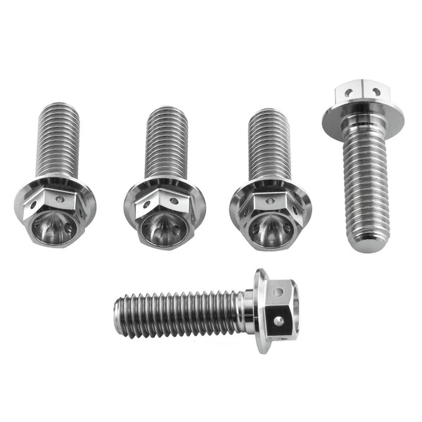 Titanium Disc Bolts M8x(1.25mm)x25mm Race Spec Front Pack x5