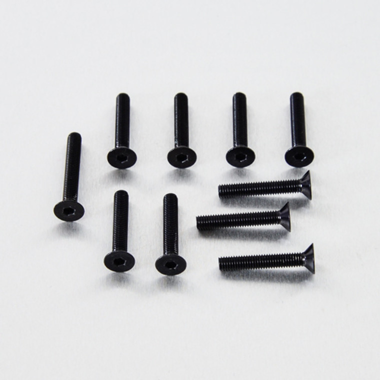 Aluminium Countersunk Bolt M5x(0.80mm)x30mm Pack x10 Black