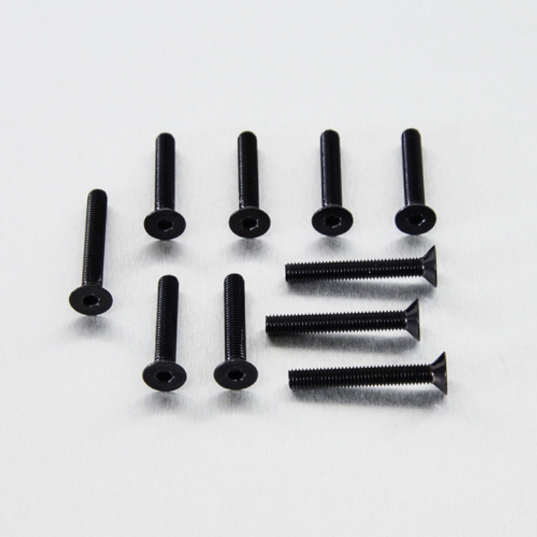 Aluminium Countersunk Bolt M5x(0.80mm)x35mm Pack x10 Black