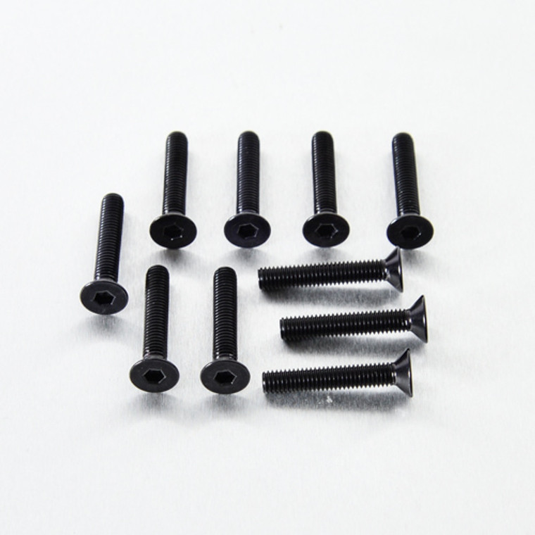 Aluminium Countersunk Bolt M6x(1.00mm)x35mm Pack x10 Black