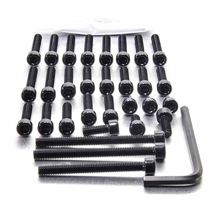 Aluminium Engine Kit Honda XLR650 Black