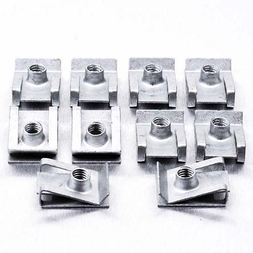 M5 Zinc Coated Steel Slide On Chimney Nut M20.1 x 14.2 x 6.7 Pack x10