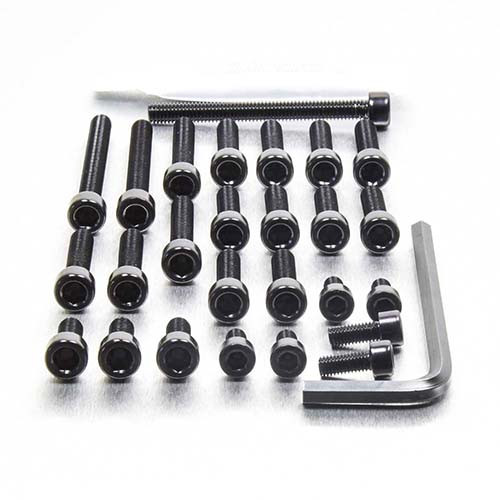 Aluminium Engine Kit Yamaha RD350 YPVS Black