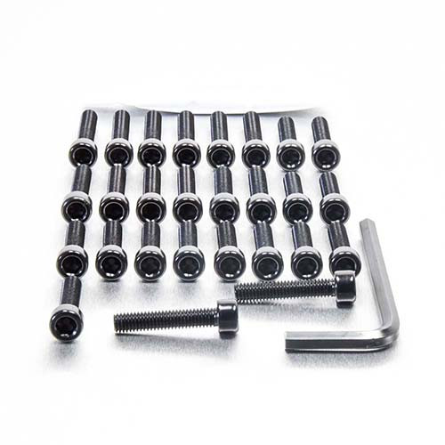 Aluminium Engine Kit Yamaha FZR400RR Black