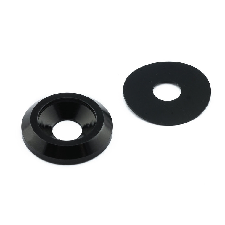 Aluminium Countersunk Washer M8 (25mm O/D) Black