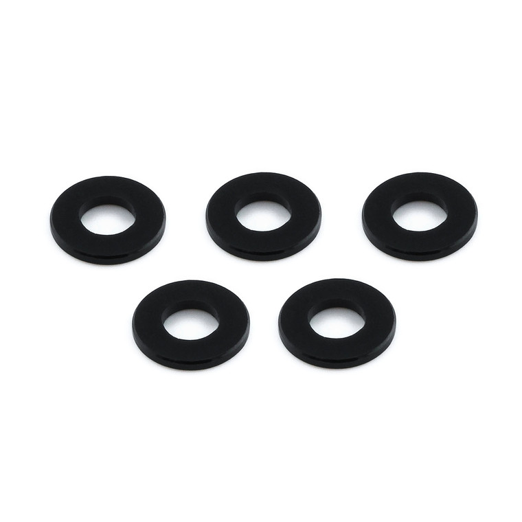 Aluminium Washers M4 (9mm O/D) Pack x5 Black