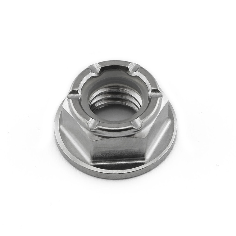 Titanium Flanged Nylon Nut M8x(1.25mm)