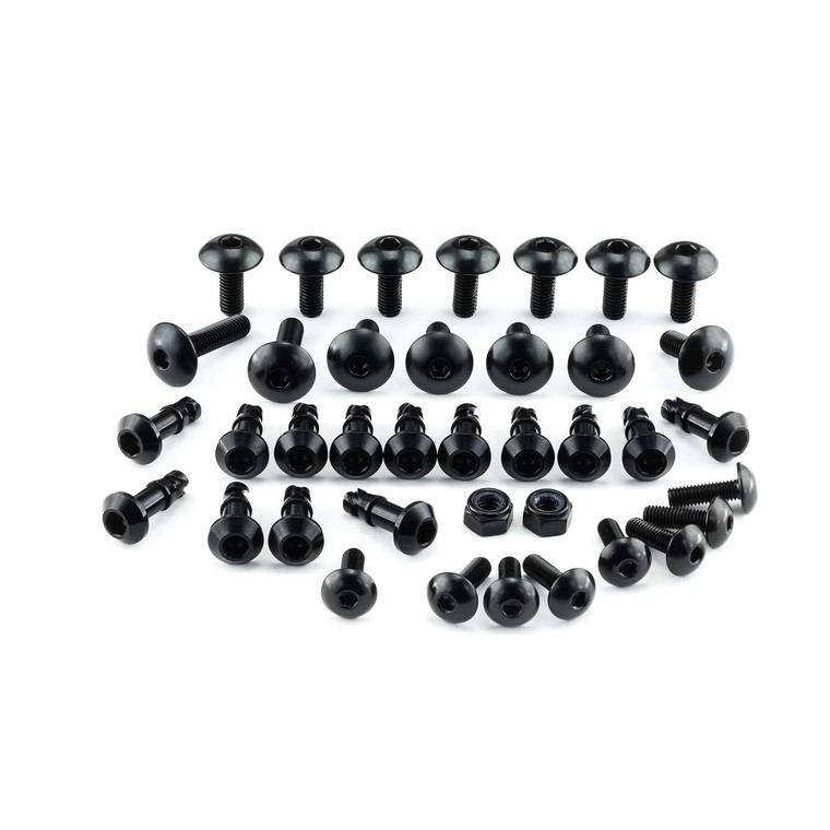 Aluminium Fairing Kit Yamaha YZF1000 R1 Quick Release Allen Key 09-14 Black