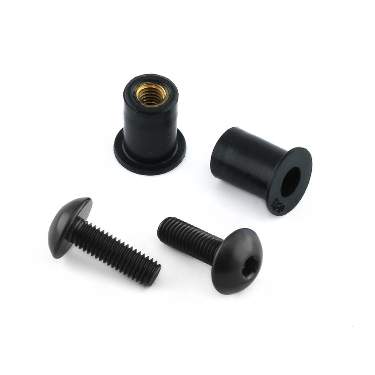 Aluminium Screen Kit 2 Bolt Black