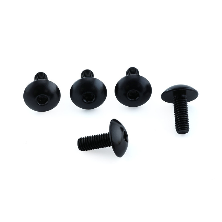 Aluminium Mudguard & Hugger Bolt Kit Black