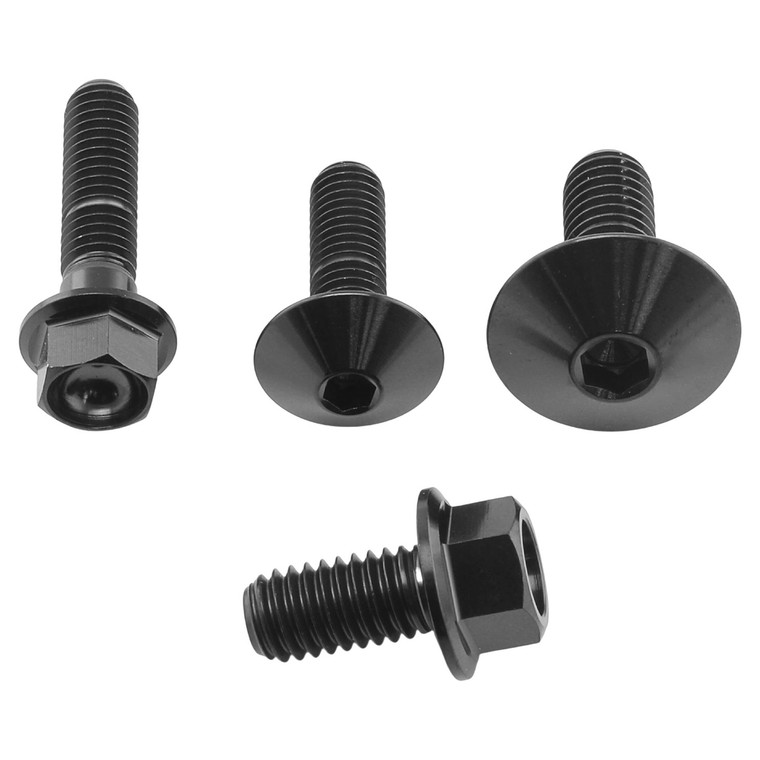 Titanium Reservoir Mount Bolt Kit Front & Rear Brake Black